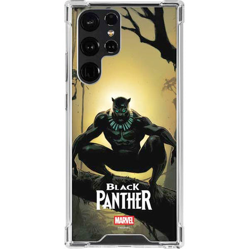 Marvel Black Panther TChalla King of Wakanda Galaxy S24 Ultra Clear Case