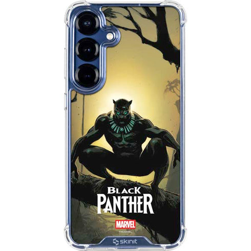 Marvel Black Panther TChalla King of Wakanda Galaxy S25 Plus Clear Case