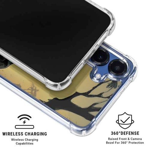 Marvel Black Panther TChalla King of Wakanda Galaxy S25 Plus Clear Case