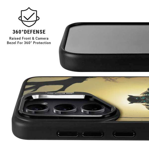 Marvel Black Panther TChalla King of Wakanda Galaxy S25 Plus Kickstand Case