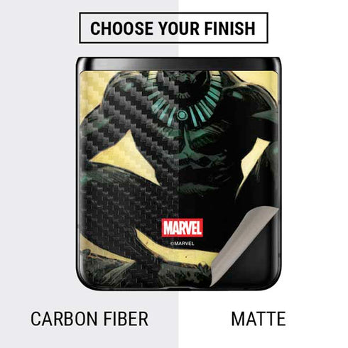 Marvel Black Panther TChalla King of Wakanda Galaxy Z Flip Skin