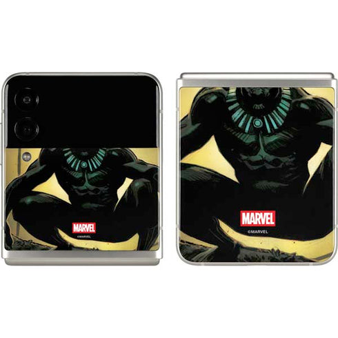 Marvel Black Panther TChalla King of Wakanda Galaxy Z Flip3 5G Skin