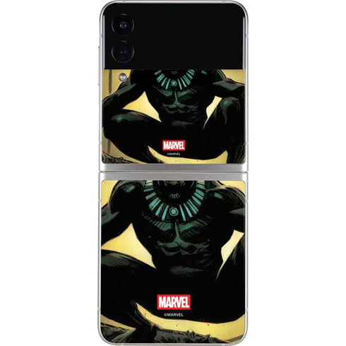 Marvel Black Panther TChalla King of Wakanda Galaxy Z Flip3 5G Skin