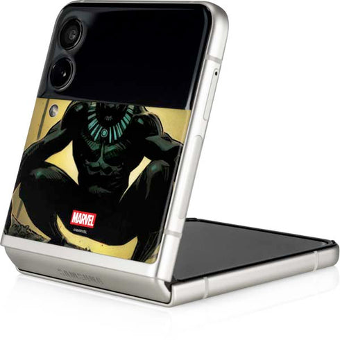 Marvel Black Panther TChalla King of Wakanda Galaxy Z Flip3 5G Skin