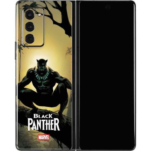 Marvel Black Panther TChalla King of Wakanda Galaxy Z Fold2 5G Skin