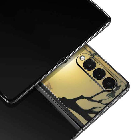 Marvel Black Panther TChalla King of Wakanda Galaxy Z Fold3 5G Skin