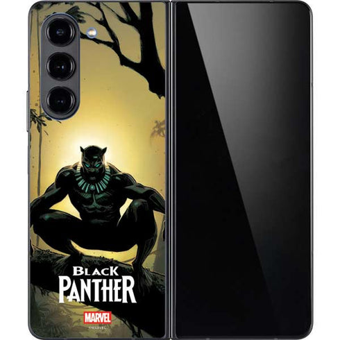 Marvel Black Panther TChalla King of Wakanda Galaxy Z Fold5 5G Skin