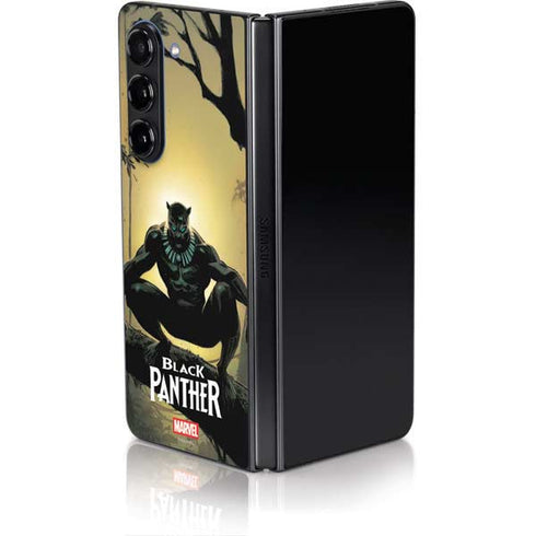 Marvel Black Panther TChalla King of Wakanda Galaxy Z Fold5 5G Skin