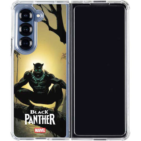 Marvel Black Panther TChalla King of Wakanda Galaxy Z Fold6 Clear Case