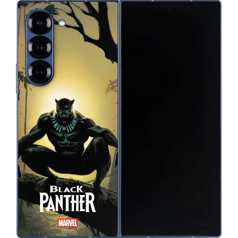 Marvel Black Panther TChalla King of Wakanda Galaxy Z Fold6 Skin