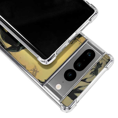 Marvel Black Panther TChalla King of Wakanda Google Pixel 7 Pro Clear Case