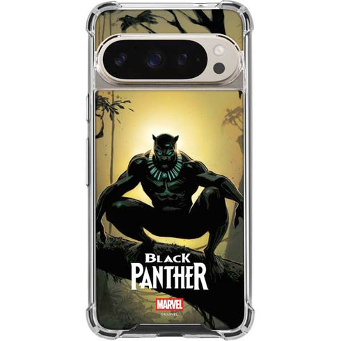 Marvel Black Panther TChalla King of Wakanda Google Pixel 9 Pro XL Clear Case