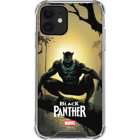 Marvel Black Panther TChalla King of Wakanda iPhone 12 Clear Case