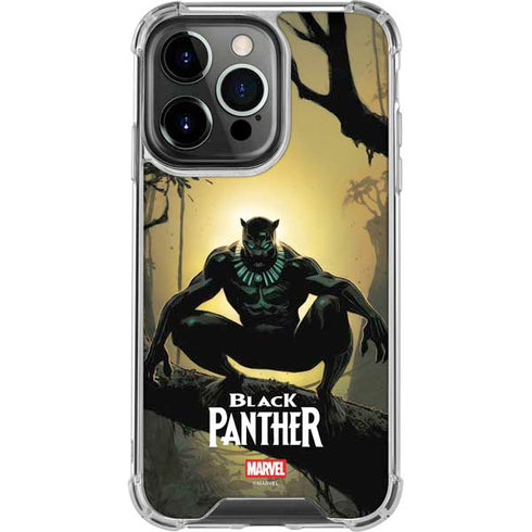 Marvel Black Panther TChalla King of Wakanda iPhone 13 Pro Clear Case