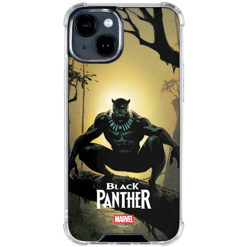Marvel Black Panther TChalla King of Wakanda iPhone 14 Plus Clear Case
