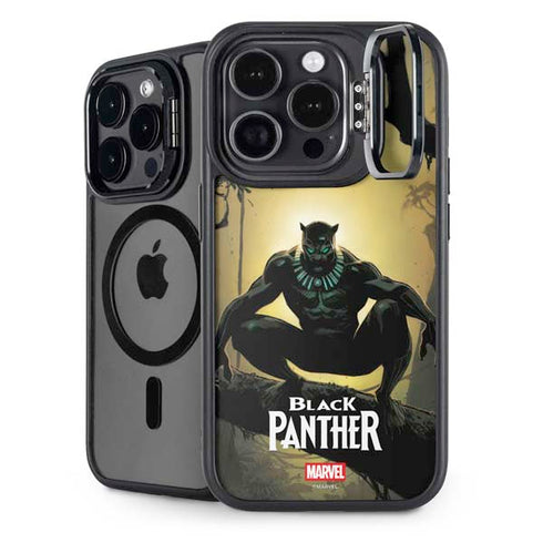 Marvel Black Panther TChalla King of Wakanda iPhone 14 Pro Kickstand Case