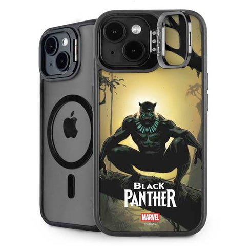 Marvel Black Panther TChalla King of Wakanda iPhone 15 Plus Kickstand Case