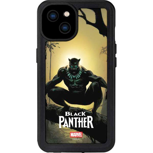 Marvel Black Panther TChalla King of Wakanda iPhone 15 Plus Waterproof Case