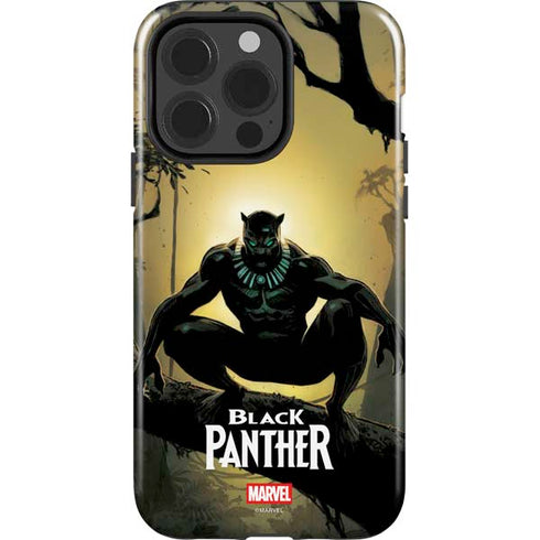 Marvel Black Panther TChalla King of Wakanda iPhone 15 Pro Impact Case