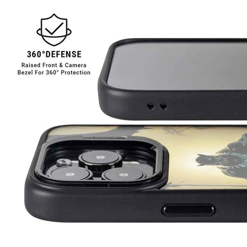 Marvel Black Panther TChalla King of Wakanda iPhone 15 Pro Kickstand Case