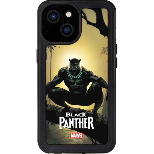 Marvel Black Panther TChalla King of Wakanda iPhone 15 Waterproof Case