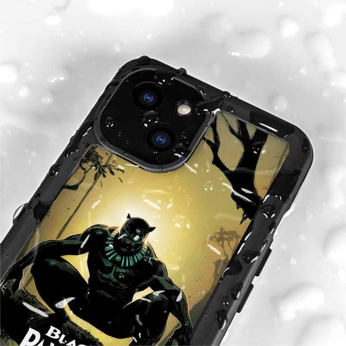 Marvel Black Panther TChalla King of Wakanda iPhone 15 Waterproof Case
