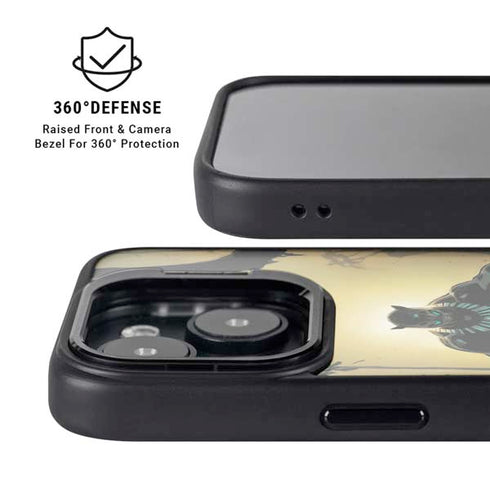 Marvel Black Panther TChalla King of Wakanda iPhone 16 Plus Kickstand Case