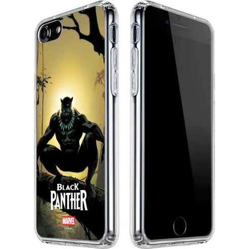 Marvel Black Panther TChalla King of Wakanda iPhone SE (2nd & 3rd Gen) Clear Case