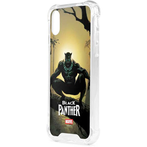 Marvel Black Panther TChalla King of Wakanda iPhone XS Clear Case