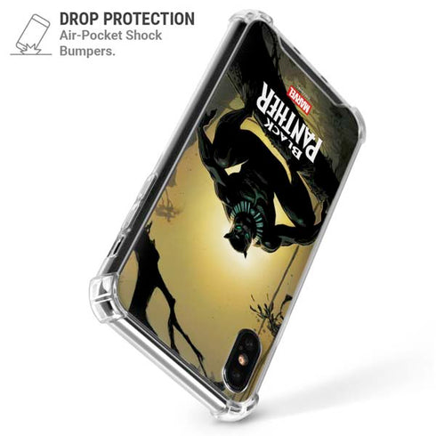 Marvel Black Panther TChalla King of Wakanda iPhone XS Max Clear Case