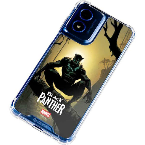Marvel Black Panther TChalla King of Wakanda Moto G Play 4G (2024) Clear Case