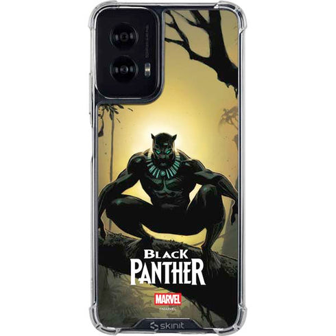 Marvel Black Panther TChalla King of Wakanda Moto G Power 5G (2024) Clear Case