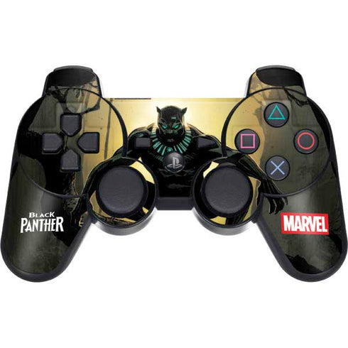 Marvel Black Panther TChalla King of Wakanda PS3 Dual Shock wireless controller Skin