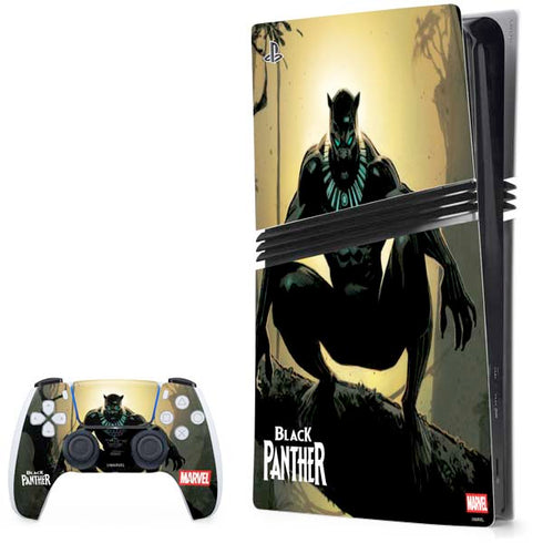 Marvel Black Panther TChalla King of Wakanda PS5 Pro Bundle Skin