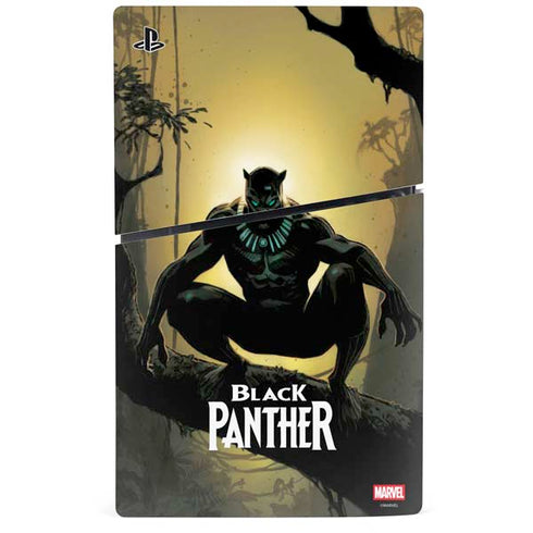 Marvel Black Panther TChalla King of Wakanda PS5 Slim Digital Edition Bundle Skin