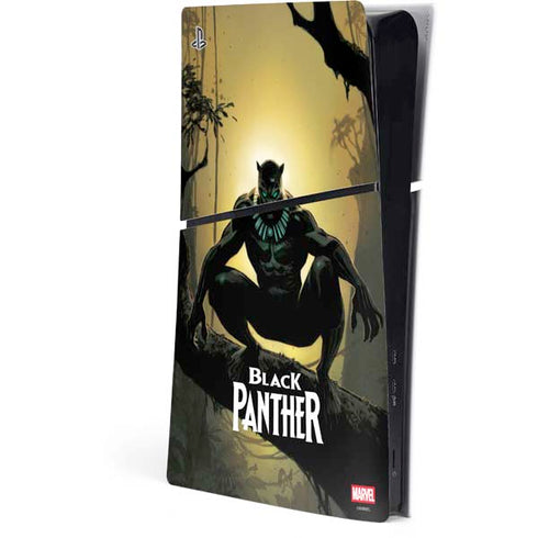 Marvel Black Panther TChalla King of Wakanda PS5 Slim Digital Edition Console Skin