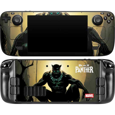 Marvel Black Panther TChalla King of Wakanda Steam Deck Handheld Gaming Computer OLED Skin