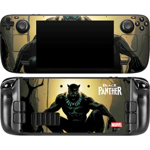 Marvel Black Panther TChalla King of Wakanda Steam Deck Handheld Gaming Computer Skin