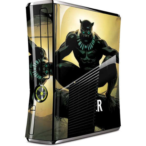 Marvel Black Panther TChalla King of Wakanda Xbox 360 Slim (2010) Skin