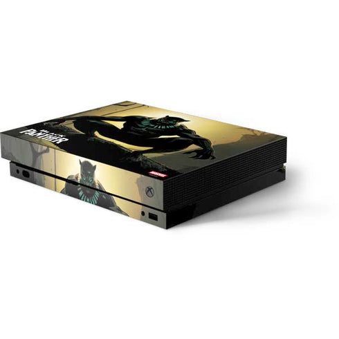 Marvel Black Panther TChalla King of Wakanda Xbox One X Console Skin
