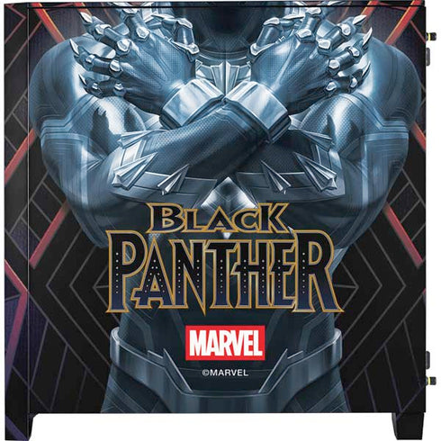Marvel Black Panther Wakanda Salute Corsair 4000D Tempered Glass Mid-Tower ATX Case Skin