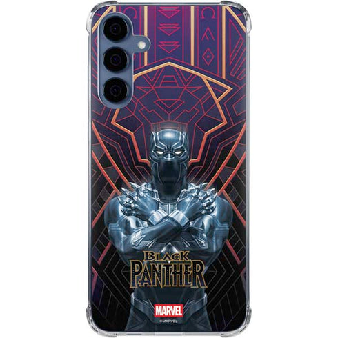 Marvel Black Panther Wakanda Salute Galaxy A55 5G Clear Case