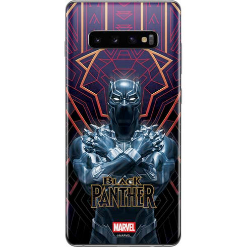 Marvel Black Panther Wakanda Salute Galaxy S10 Plus Skin