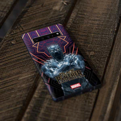 Marvel Black Panther Wakanda Salute Galaxy S10 Plus Skin