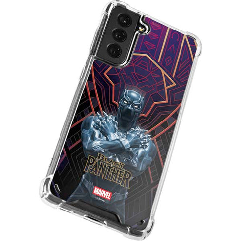 Marvel Black Panther Wakanda Salute Galaxy S21 Plus 5G Clear Case