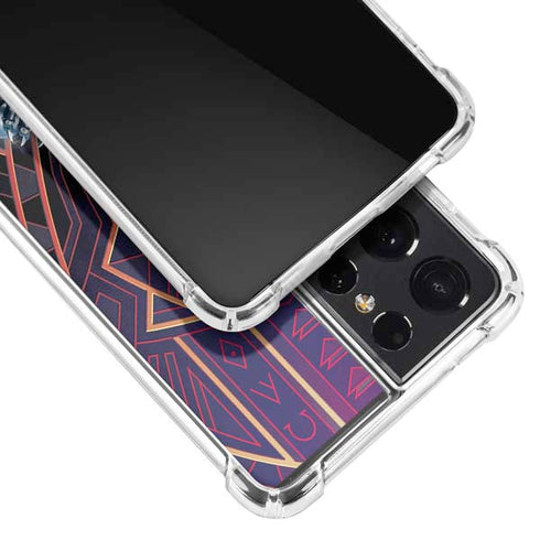 Marvel Black Panther Wakanda Salute Galaxy S21 Ultra 5G Clear Case