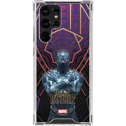 Marvel Black Panther Wakanda Salute Galaxy S22 Ultra Clear Case