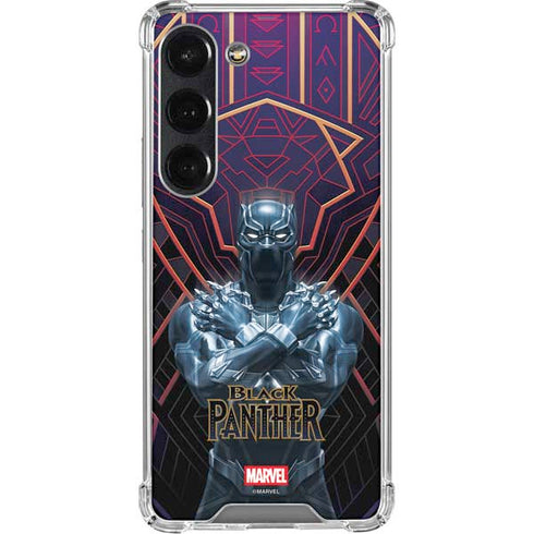 Marvel Black Panther Wakanda Salute Galaxy S23 Clear Case