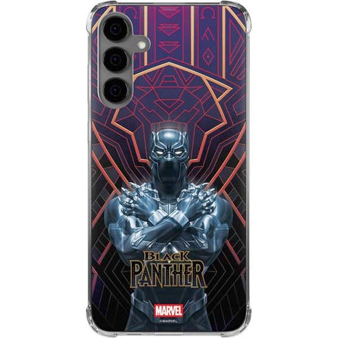 Marvel Black Panther Wakanda Salute Galaxy S24 Plus Clear Case