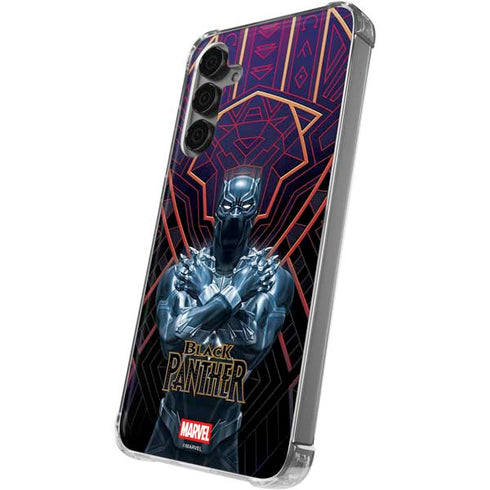 Marvel Black Panther Wakanda Salute Galaxy S24 Plus Clear Case
